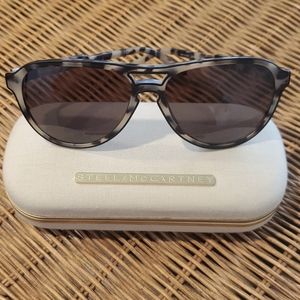 Stella McCartney Tortise Aviator Sunglasses by Luxottica